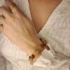 Bracelet artisanal en capim dourado, l’or végétal du Brésil