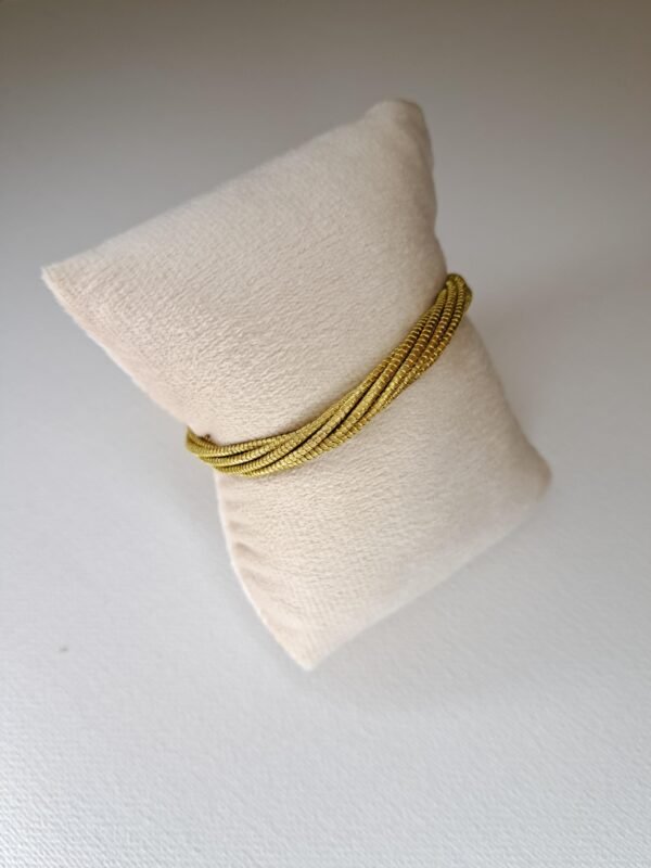 Bracelet artisanal en capim dourado, l’or végétal du Brésil