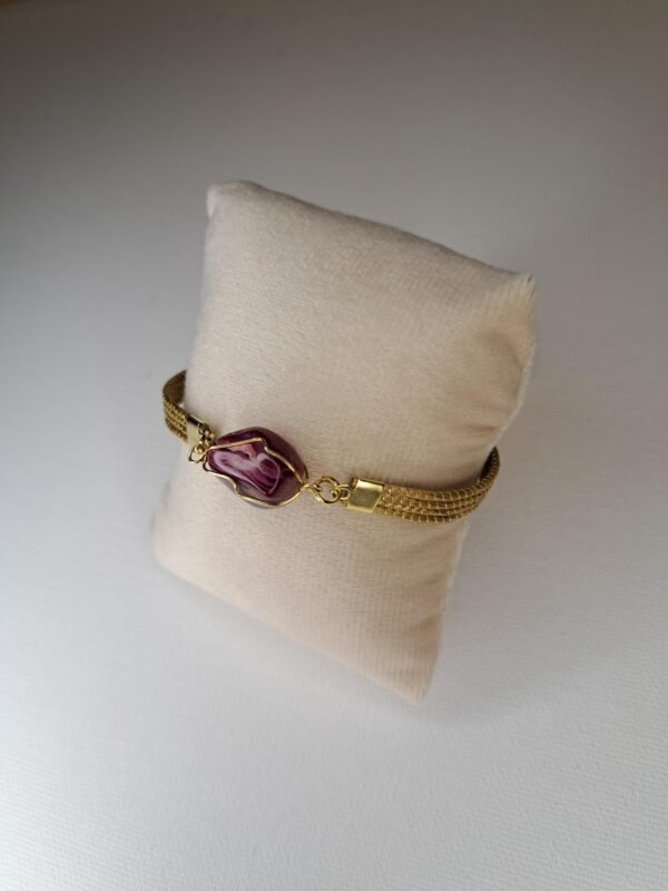 Bracelet artisanal en capim dourado, l’or végétal du Brésil