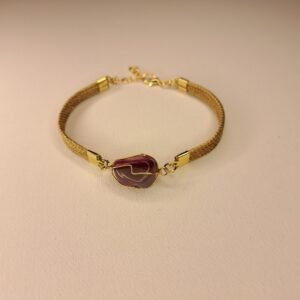 Bracelet artisanal en capim dourado, l’or végétal du Brésil