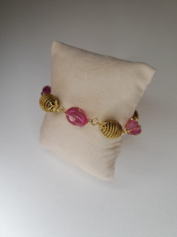 Bracelet artisanal en capim dourado, l’or végétal du Brésil