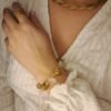 Bracelet artisanal en capim dourado, l’or végétal du Brésil