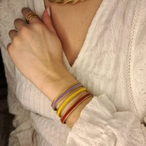 Bracelet artisanal en capim dourado, l’or végétal du Brésil