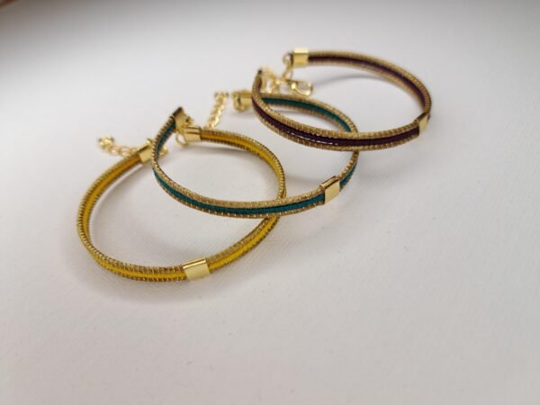 Bracelet artisanal en capim dourado, l’or végétal du Brésil
