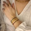 Bracelet artisanal en capim dourado, l’or végétal du Brésil